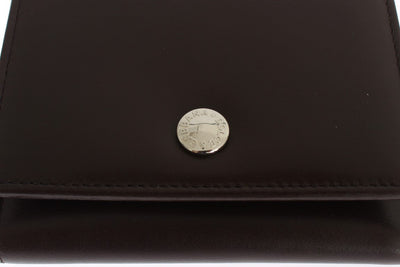 Brown Leather Trifold Wallet