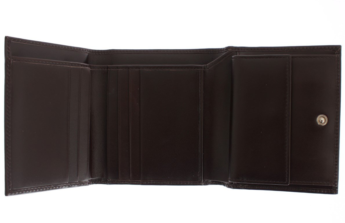 Brown Leather Trifold Wallet
