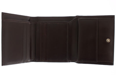 Brown Leather Trifold Wallet