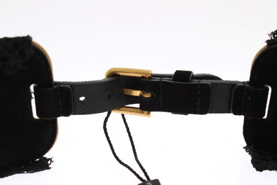 Gold Brass Floral Pearl Waist Belt