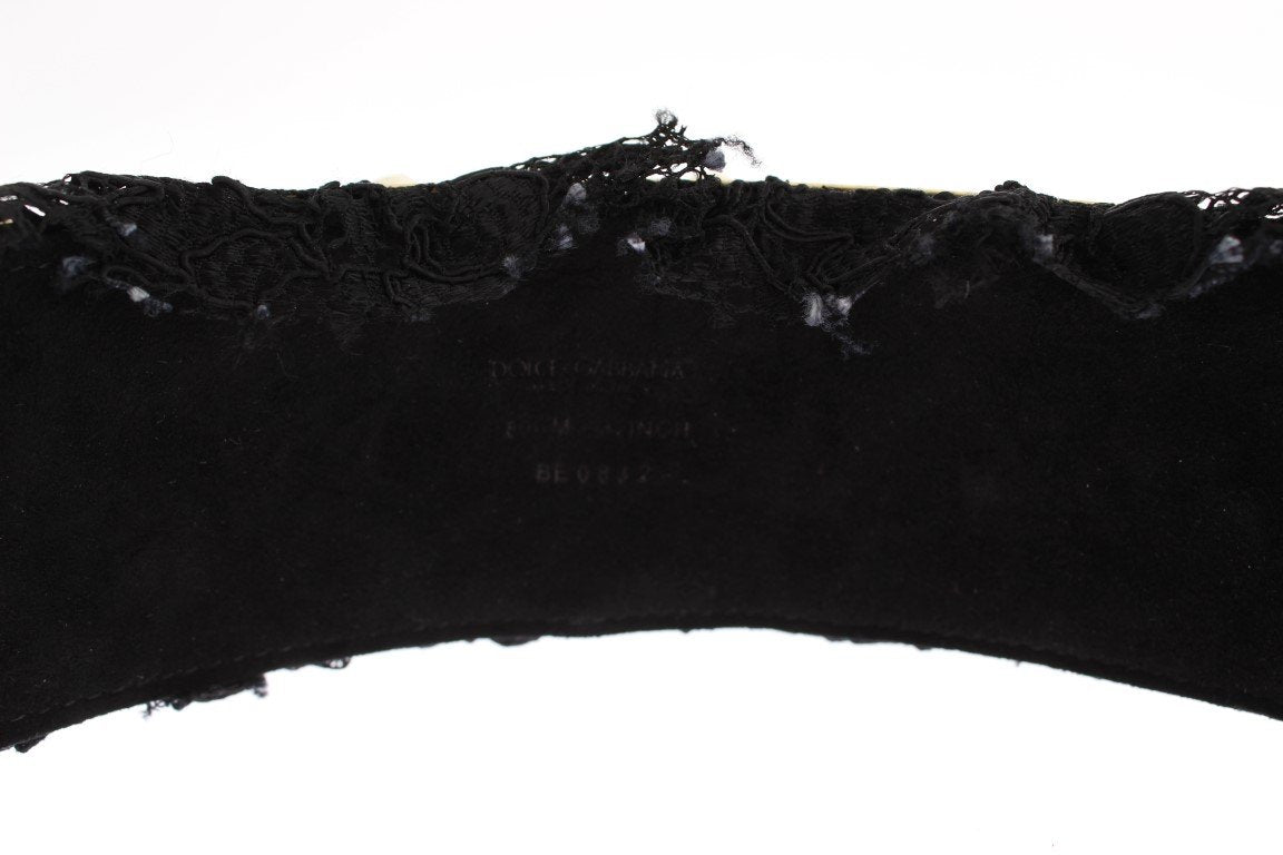 Gold Brass Floral Pearl Waist Belt
