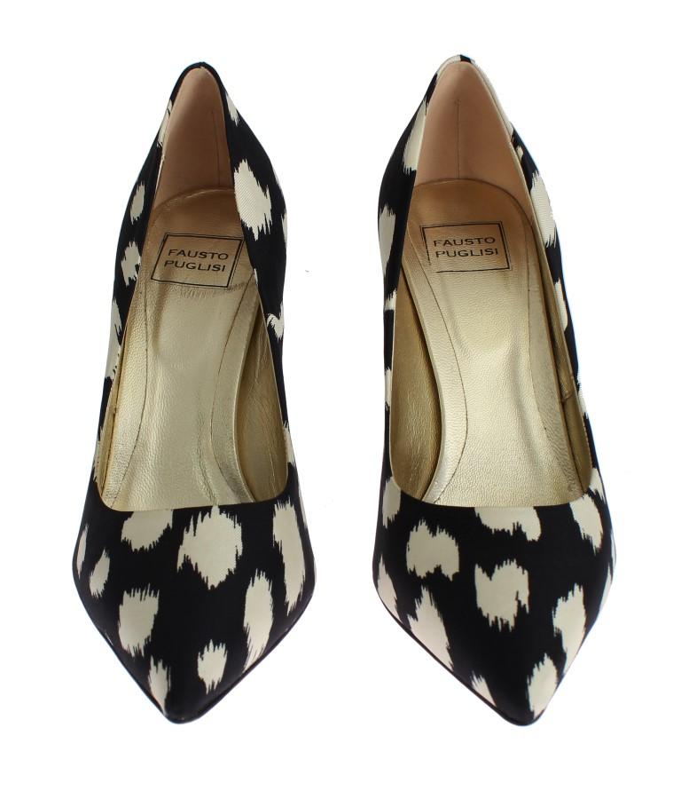 Blue White Stiletto Heels Pumps