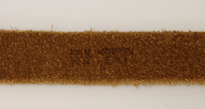 Brown Leather Logo Belt