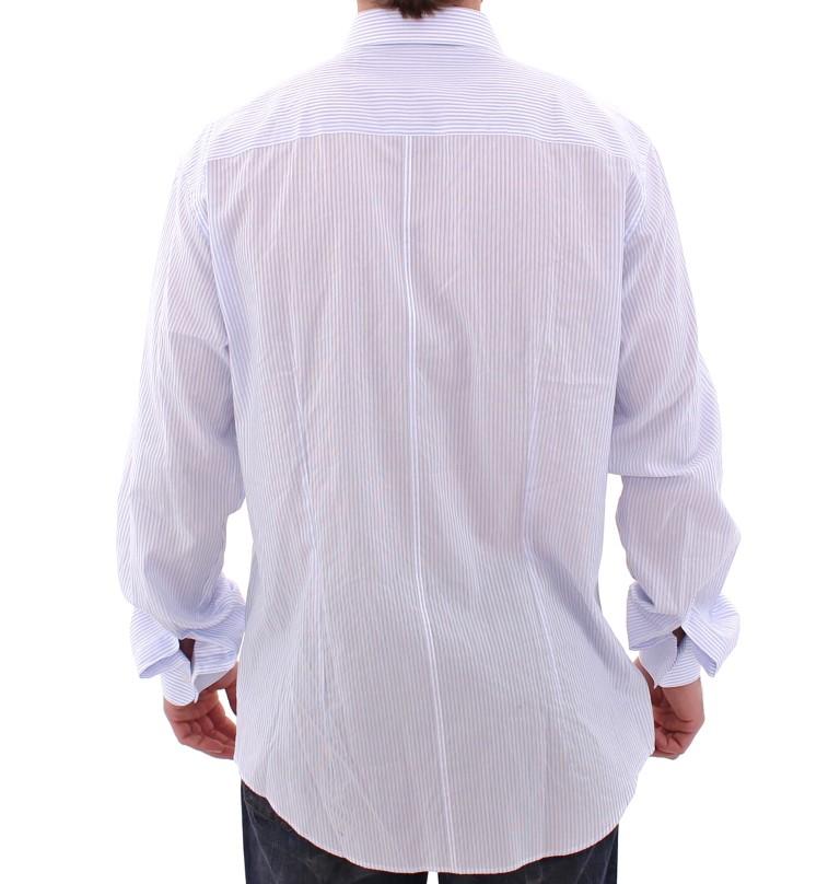 White Blue MARTINI Slim Fit Dress Shirt