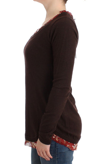 Brown crewneck sweater