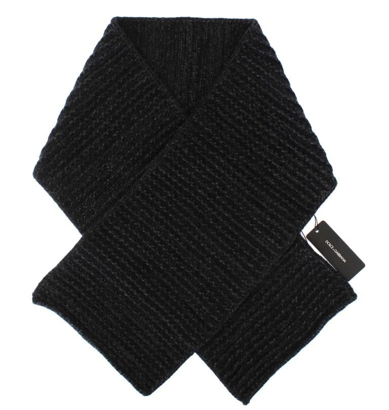 Gray Cashmere Wool Scarf