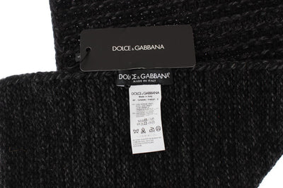 Gray Cashmere Wool Scarf
