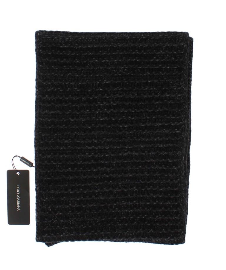 Gray Cashmere Wool Scarf