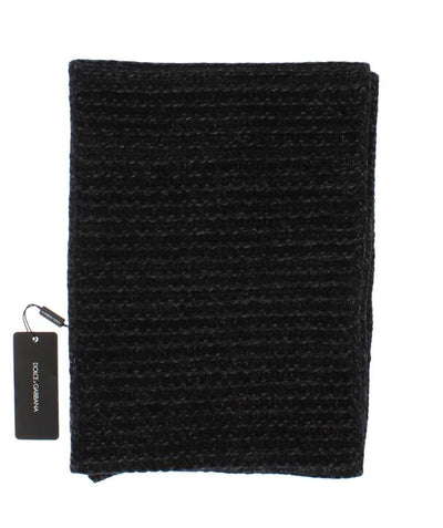 Gray Cashmere Wool Scarf
