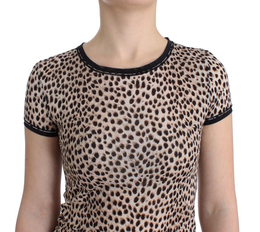 Brown snake printed top