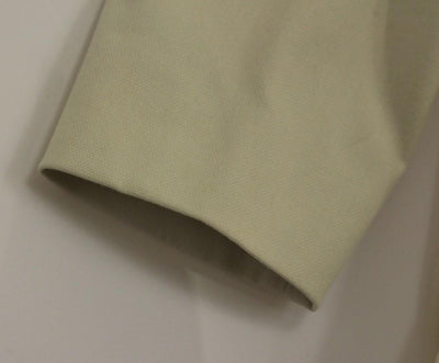 Beige Cotton Pleated Silk Coat