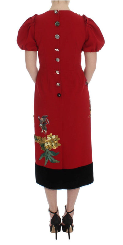 Red Wool Dwarf Crystal SICILY Dress