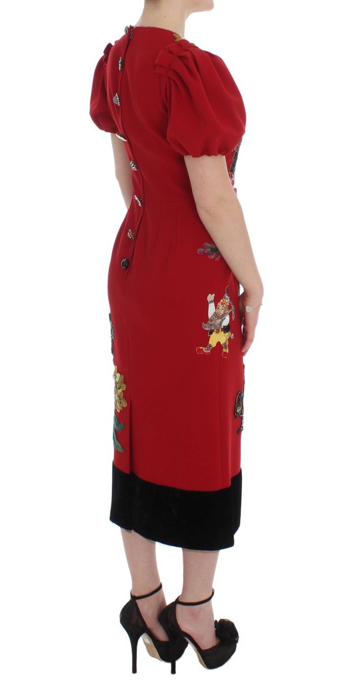 Red Wool Dwarf Crystal SICILY Dress