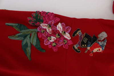 Red Wool Dwarf Crystal SICILY Dress