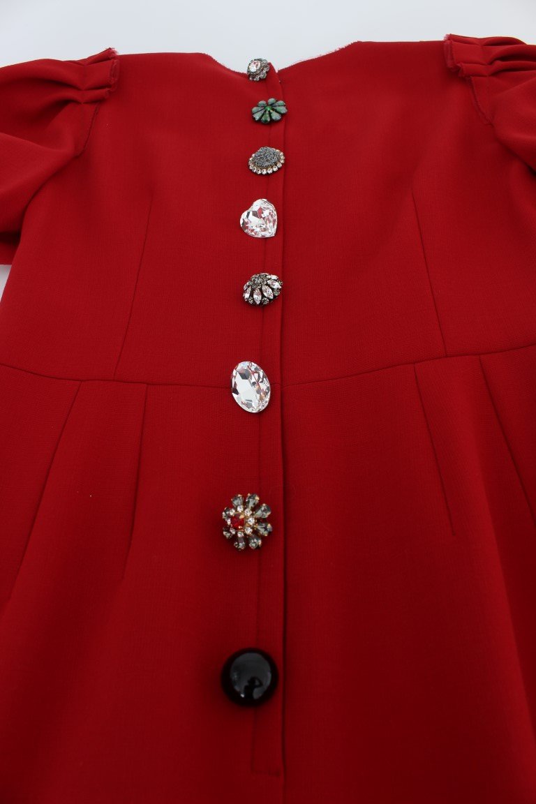Red Wool Dwarf Crystal SICILY Dress