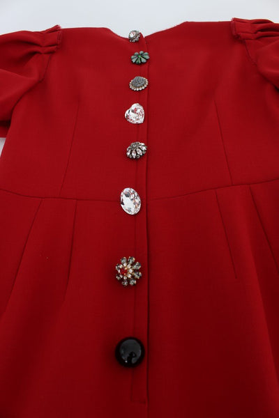 Red Wool Dwarf Crystal SICILY Dress