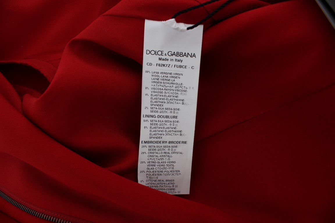 Red Wool Dwarf Crystal SICILY Dress