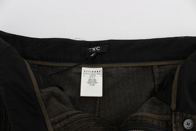 Green Corduroy Slim Fit Pants Jeans