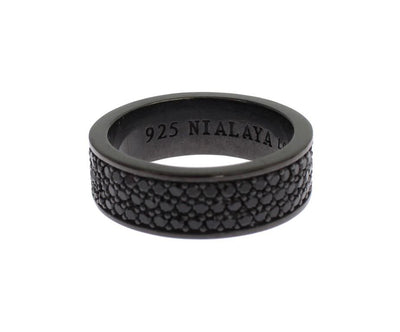 Black 925 Sterling Silver Ring