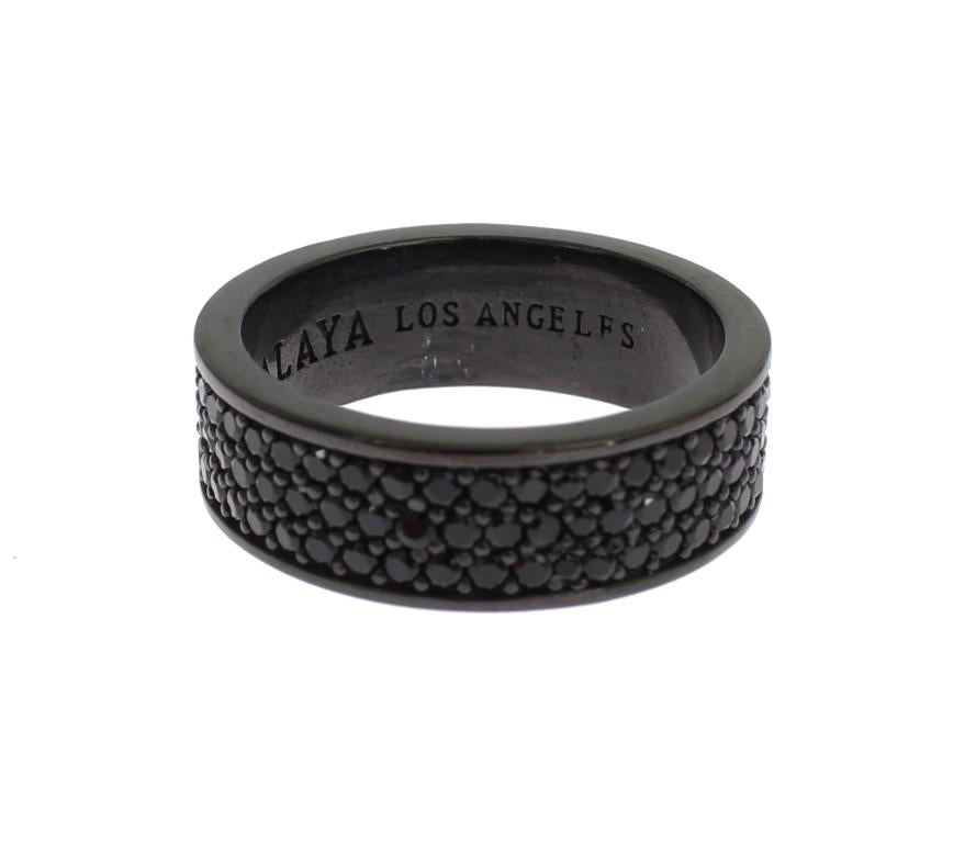Black 925 Sterling Silver Ring
