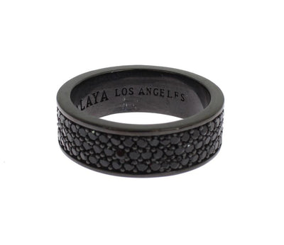 Black 925 Sterling Silver Ring