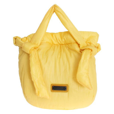 Yellow nylon shoulder bag