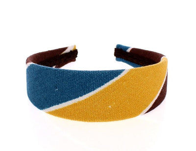 Multicolor Linen Logo Headband Hair Diadem