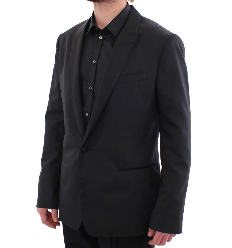 Black MARTINI one button blazer