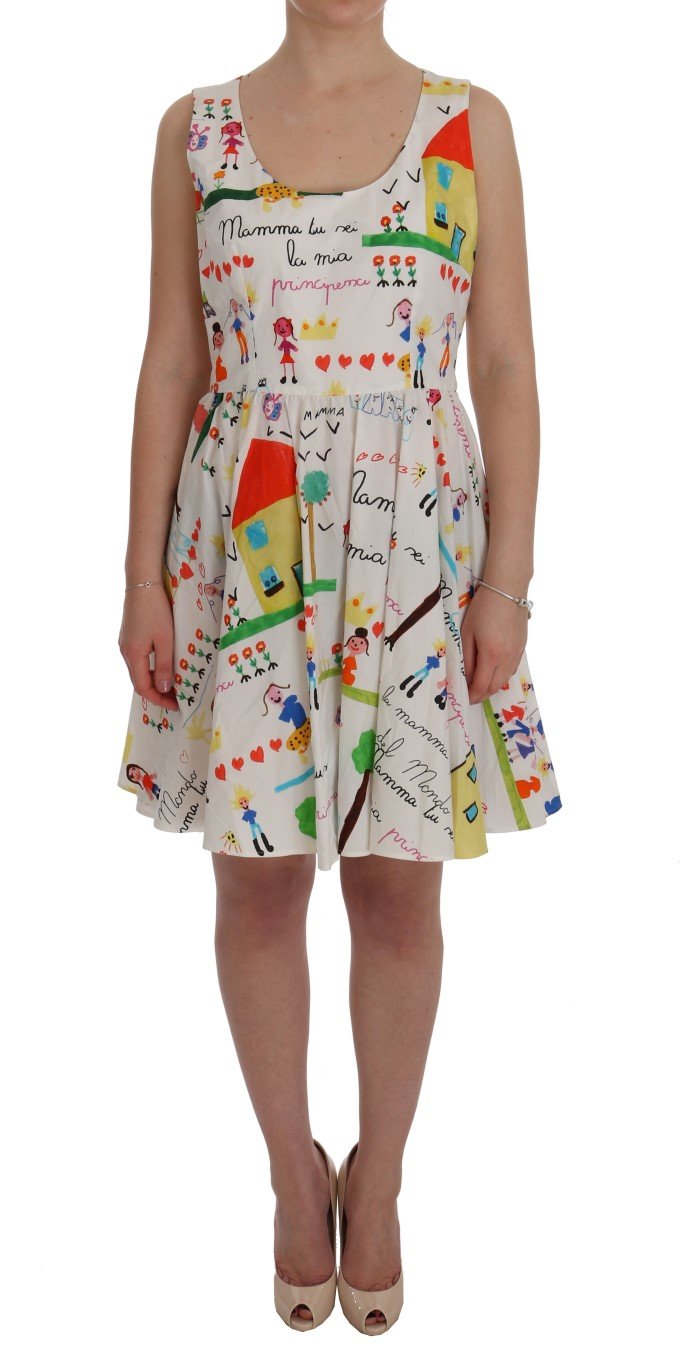 White MAMMA Sicily Cotton Dress