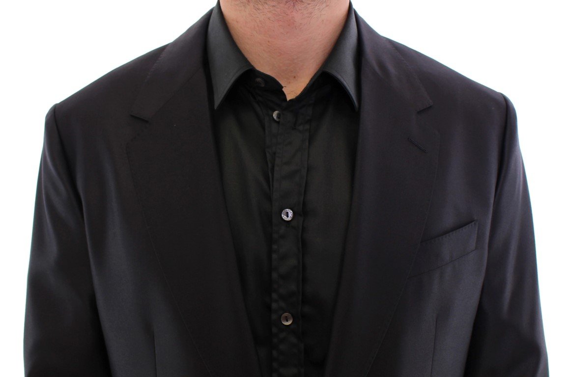 Black SICILIA wool blazer