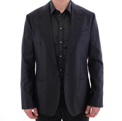 Black SICILIA wool blazer