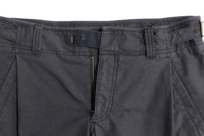 Blue Regular Fit Cotton Casual Pants