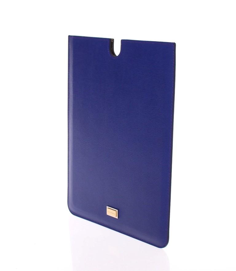 Blue Leather iPAD Tablet eBook Cover