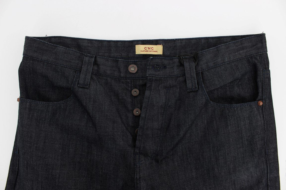 Blue Regular Fit Cotton Denim Jeans