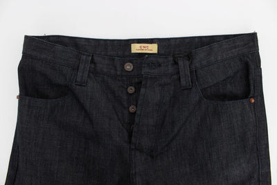Blue Regular Fit Cotton Denim Jeans