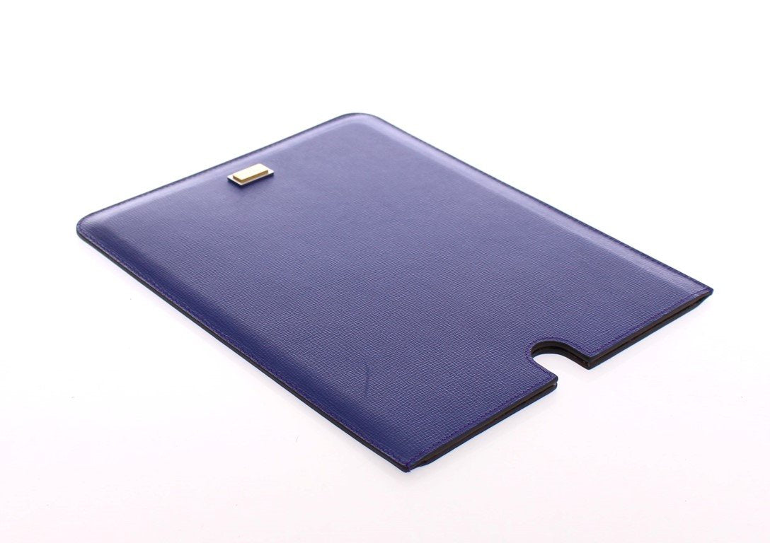 Blue Leather iPAD Tablet eBook Cover