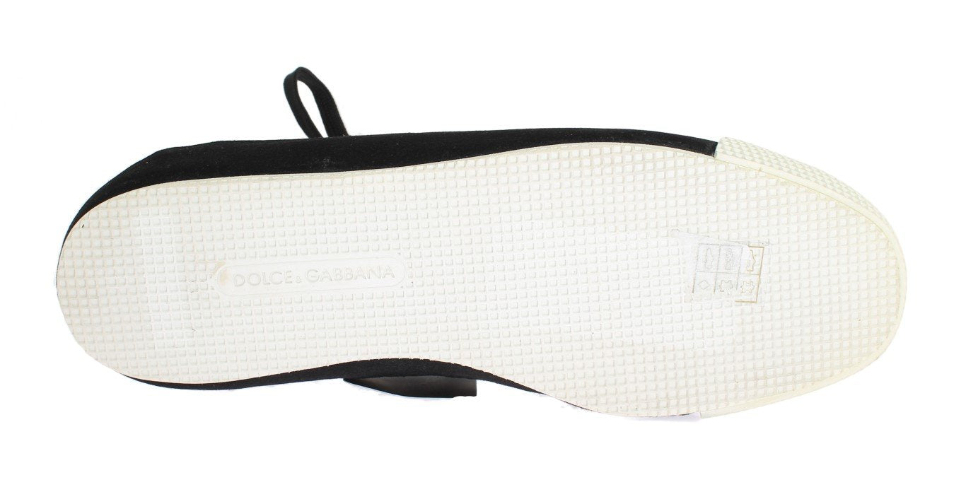 Black Leather Logo Sneakers Shoes