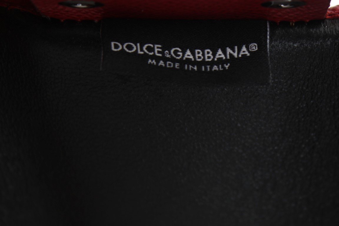 Red Leather Key Case Wallet