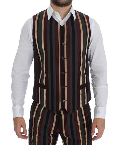 Multicolor Striped Runway 3 Piece Slim Fit Suit