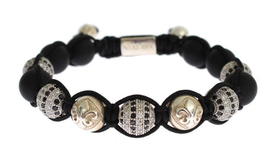 CZ Black Matte Onyx 925 Silver Bracelet