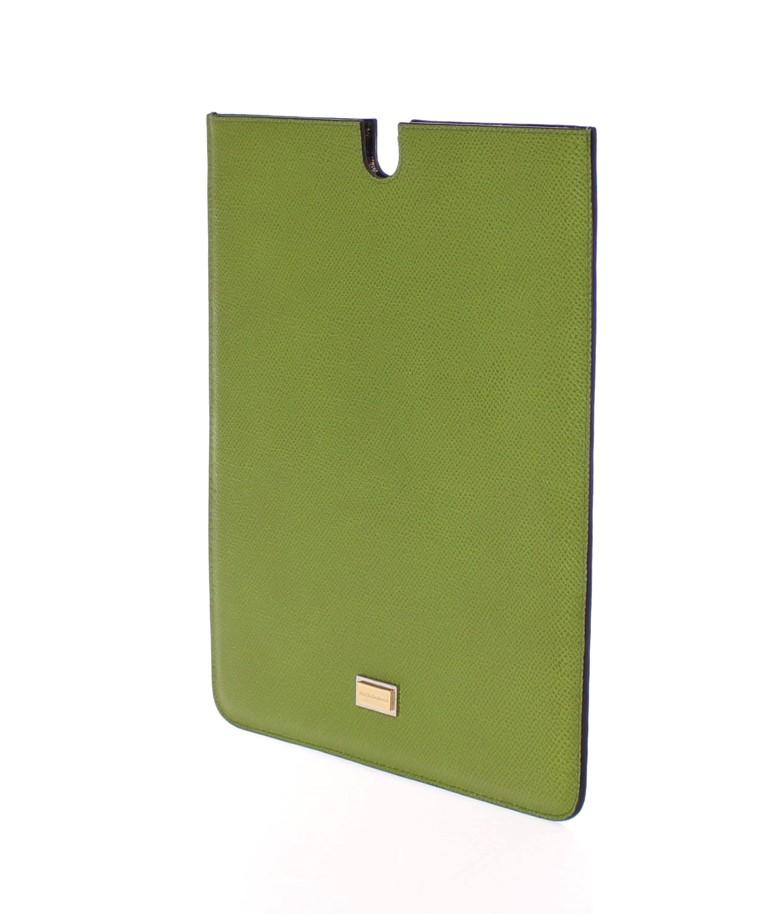 Green Leather iPAD Tablet eBook Cover