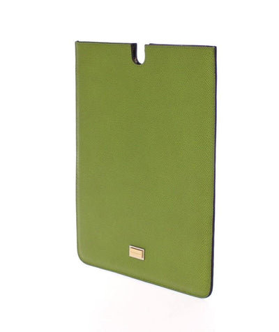 Green Leather iPAD Tablet eBook Cover