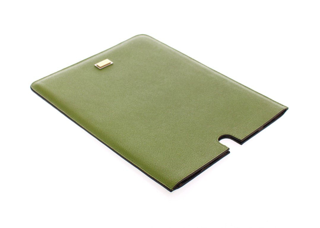 Green Leather iPAD Tablet eBook Cover