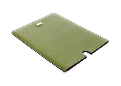 Green Leather iPAD Tablet eBook Cover