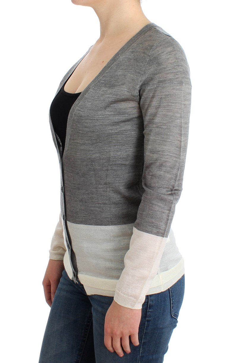 Gray lightweight cardigan