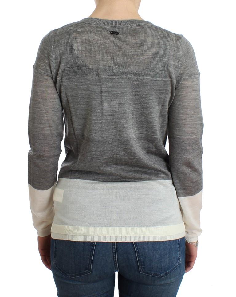 Gray lightweight cardigan
