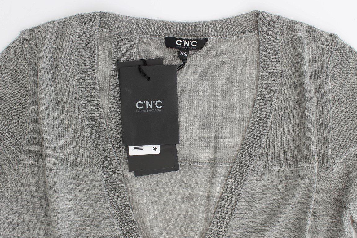 Gray lightweight cardigan