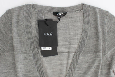 Gray lightweight cardigan