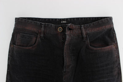 Gray Wash Regular Cotton Denim Jeans
