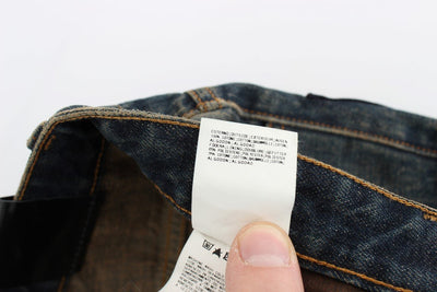 Blue Wash Chinos 50s Fit Cotton Jeans